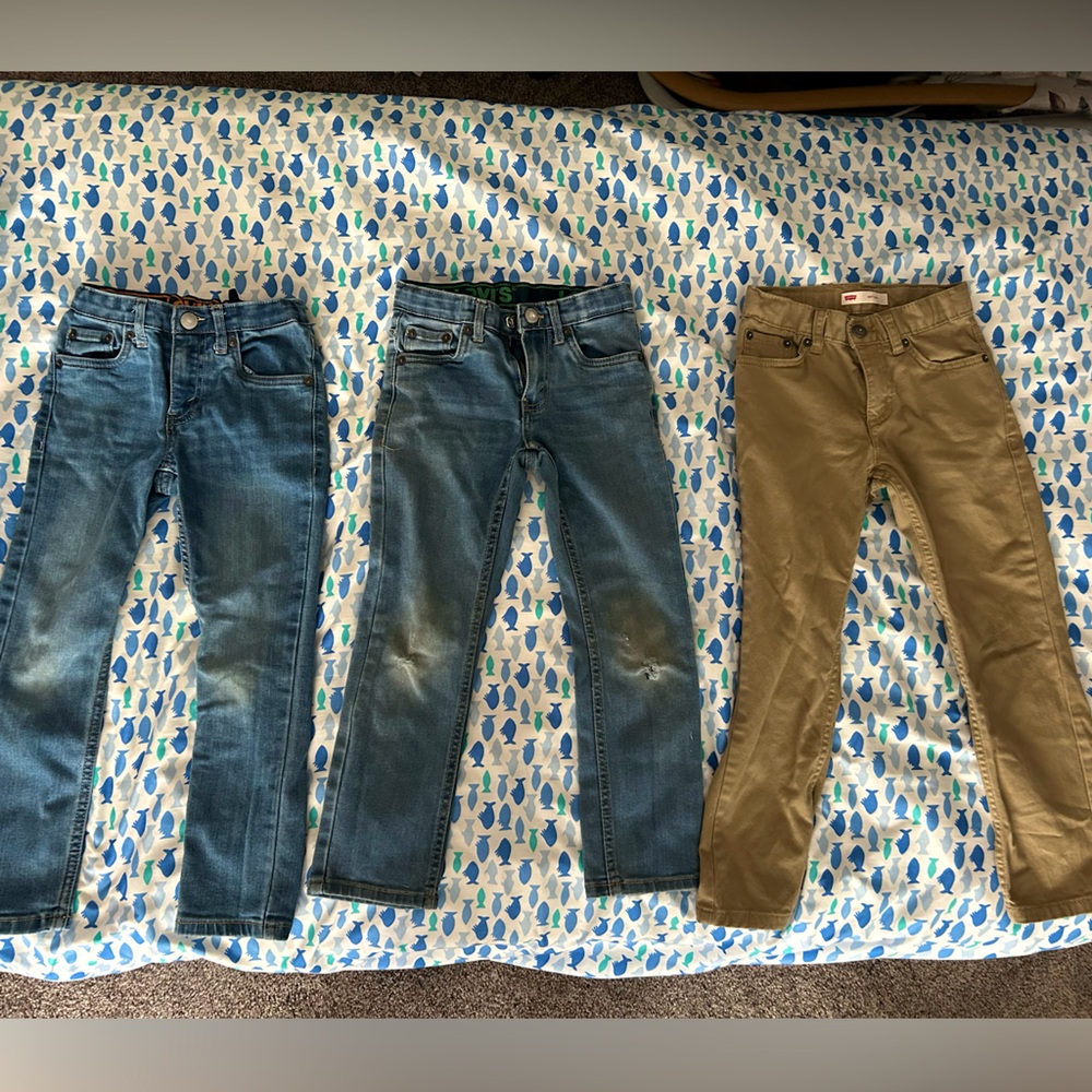 3 pairs little boys Levi's